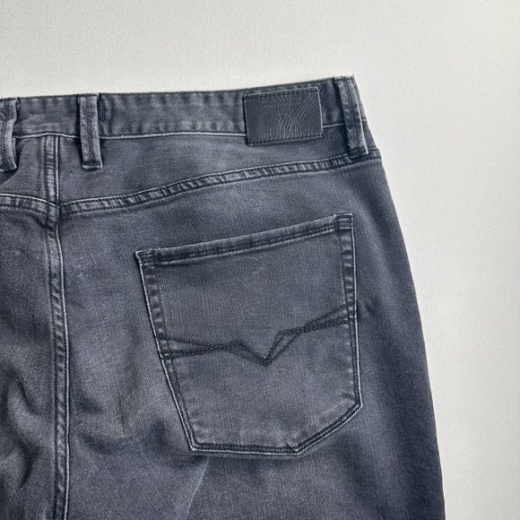 Vintage Guess Jeans Slim Straight Men's Size 38x31 Faded Black Distressed - Picture 7 of 11